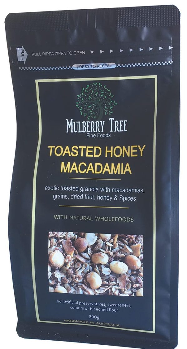 Mulberry Tree - Fine Foods brand Macadamia Granola; macadamia Muesli; honey macadamia; Mulberry Tree