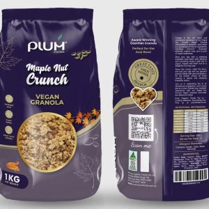 Bulk private label granol Plum Foods Maple Nut Crunch Premium Acai Bowl Granola