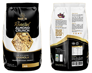 Bulk 1kg Roasted Almond Crunch, the Acai Bowl Granola for foodservice