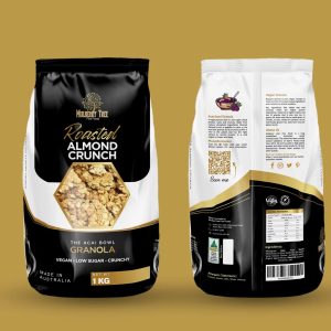 Roasted Almond Crunch Bag Front & Back